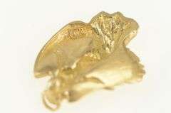 14K Yellow Gold Guardian Winged Angel Protection Charm/Pendant