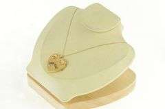 14K Yellow Gold Ruby Sapphire Children Heart Photo Locket Pendant