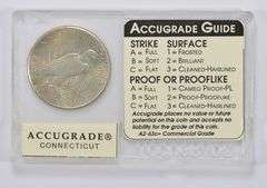 A3-65c 1927 Peace Silver Dollar - Accugrade Graded
