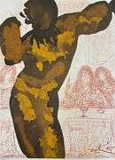 Highly Collectible and Rare Salvador Dali Original Llithograph from the 'Biblia Sacra' Suite