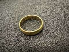 10k Yellow Solid Gold 5mm Domed Plain Men's Women's Wedding Band Size 13