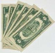 3 Each 1953 1953 A $2 Red Seal US Notes