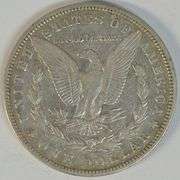 Scarce key date 1890-CC Morgan Silver Dollar. Sharp