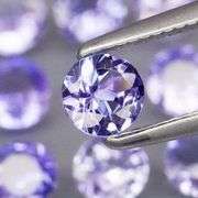 Glittering 3.18ct bright blue violet Tanzanite set