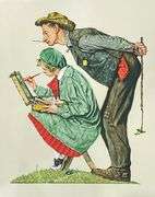 Highly Collectible Norman Rockwell Hand Signed Color Lithograph
