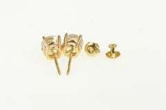 14K Yellow Gold 1.75 Ctw Diamond Solitaire Classic Stud Earrings