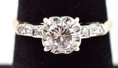 Fantastic 14K Yellow Gold Diamond Engagement Ring