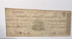 $ 3 Merchants Bank of NY March 1 1826 Note