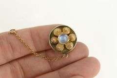 14K Yellow Gold Victorian Slide Bracelet Safety Chain Charm/Pendant