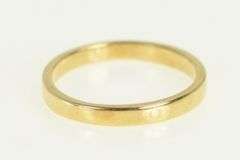 14K Yellow Gold 1.9mm Squared Plain Baby Child's Ring