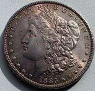 1885 Near Uncirculated Morgan Dollar