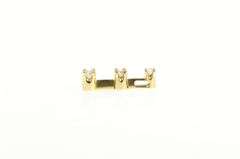 14K Yellow Gold 0.22 Ctw Round Diamond Tiered Bar Pendant