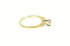 14K Yellow Gold 0.55 Ctw Diamond VVS Baguette Engagement Ring