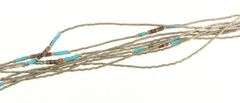 Sterling Silver Southwestern Turquoise Liquid Silver Layer Necklace