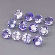 Glittering 3.18ct bright blue violet Tanzanite set