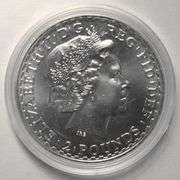 2010 1 Ounce Silver Britannia 2 Pound Coin