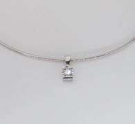 1.18CT Diamond Solitaire Pendant Necklace