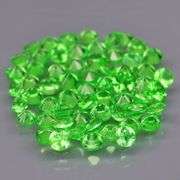 Rare 1.94ct untreated apple green Tsavorite set