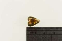 14K Yellow Gold Victorian Inspired Citrine Slide Bracelet Charm