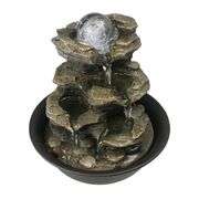 Calming Rock Fountain Tabletop with LED Light