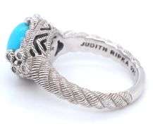 925 Sterling silver Judith Ripka turquoise ring