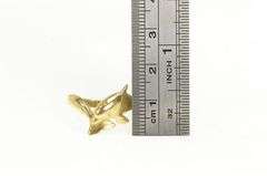 14K Yellow Gold Dolphin Wrap Vintage Ocean Animal Ring