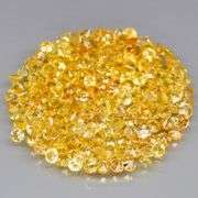 Awesome 5.72ct round cut yellow Sapphire set