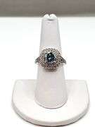 Sparkling Rare 3.15 Ct VVs1 Emerald Green Lab Simulated Diamond Ring