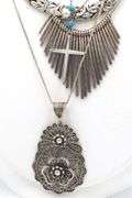 Group lot of vintage 925 sterling silver necklaces