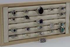 Sterling Silver Curated Ring Assortment Various Sizes & Styles (20 Ring Lot)