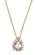1.46ctw Pear Diamond Frame Pendant Necklace in 18K