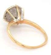 10kt Yellow gold diamond cluster ring