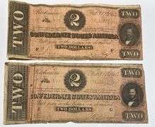 2 $2 Feb 17 1864 CSA Notes
