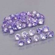 Non stop flashing 3.85ct diamond cut Tanzanite set
