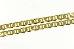 Gold Plated 7.9mm Thick Wide Anchor Link Chunky Chain Necklace