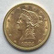 Ten Dollar Gold 1881 Liberty Coin