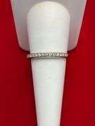 LADIES 14K WHITE GOLD DIAMOND BAND