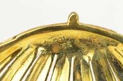 18K Yellow Gold Ruby Sapphire Enamel Parasol Umbrella Pin/Brooch