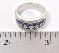 Angelic 925 Blue Gemstone and CZ Gemstone Ring
