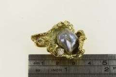 14K Yellow Gold La Triomphe Pearl 0.20 Ct Diamond Pendant