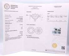 1.03ctw round brilliant cut lab grown diamond