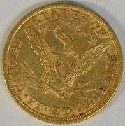 Well struck and original 1882 US $5 Liberty Gold Piece. Nice