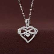 Infinity heart Dancing pendant
