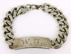 Vintage Men's Heavy Sterling Silver I.D. Bracelet