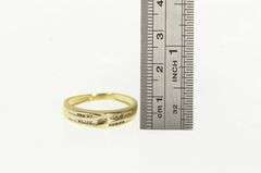 14K Yellow Gold Baguette Diamond Men's Wedding Band Ring
