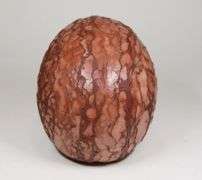 Naturally textured! 6,400ct Art Jasper Skull Carving