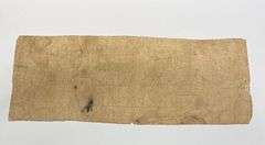 Two Color $1 Cotton Pledged Blue 1862 Mississippi Note