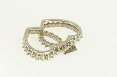 14K White Gold 2.00 Ctw Diamond 1950's Heart Love Pendant