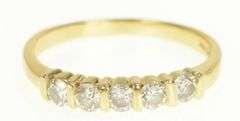14K Yellow Gold 0.50 Ctw Classic Diamond Wedding Band Ring