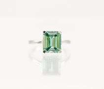 Dazzling 4.5 Ct Paraiba Aqua Blue Fire Moissanite Ring